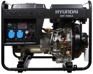 картинка Однофазный дизельный генератор Hyundai DHY 7500LE ( 6 кВт ) магазин Mega Sklad