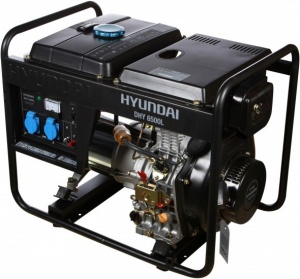 картинка Однофазный дизельный генератор Hyundai DHY 6500L ( 5.5 кВт ) магазин Mega Sklad
