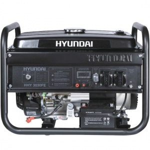 картинка Однофазный бензиновый генератор Hyundai HHY 3030FE  ( 3 кВт ) магазин Mega Sklad